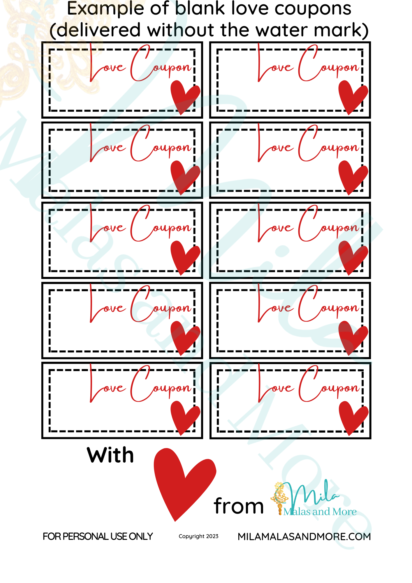 31 Naughty and Nice Love Coupons