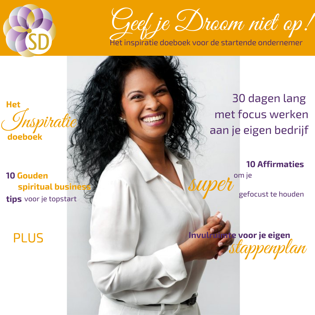 Inspiratie ebook voor de startende ondernemer met je eigen stappenplan, eigen bedrijf, affirmaties, tips voor het startend van je eigen bedrijf