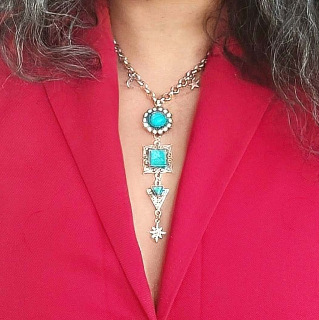 SOURCE OF MAGIC Boho Necklace with Howlite