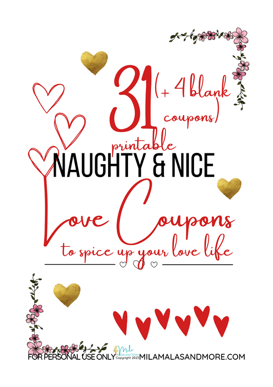 31 Naughty and Nice Love Coupons